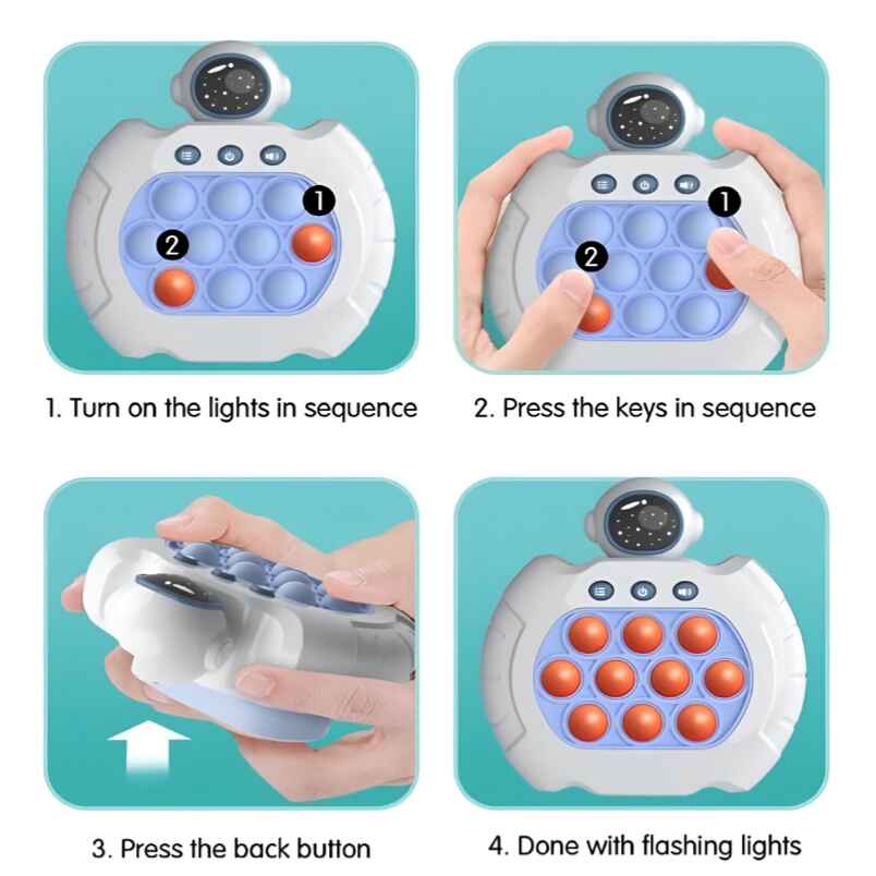Huitich Robot Pop Sensory Fidget Toy for Stress Relief - Mumzar Huitich Robot Pop Sensory Fidget Toy for Stress Relief - Mumzar