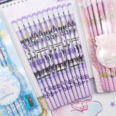 Huitich Sanrio Character Pencil Set with Sharpener - Mumzar Huitich Sanrio Character Pencil Set with Sharpener - Mumzar