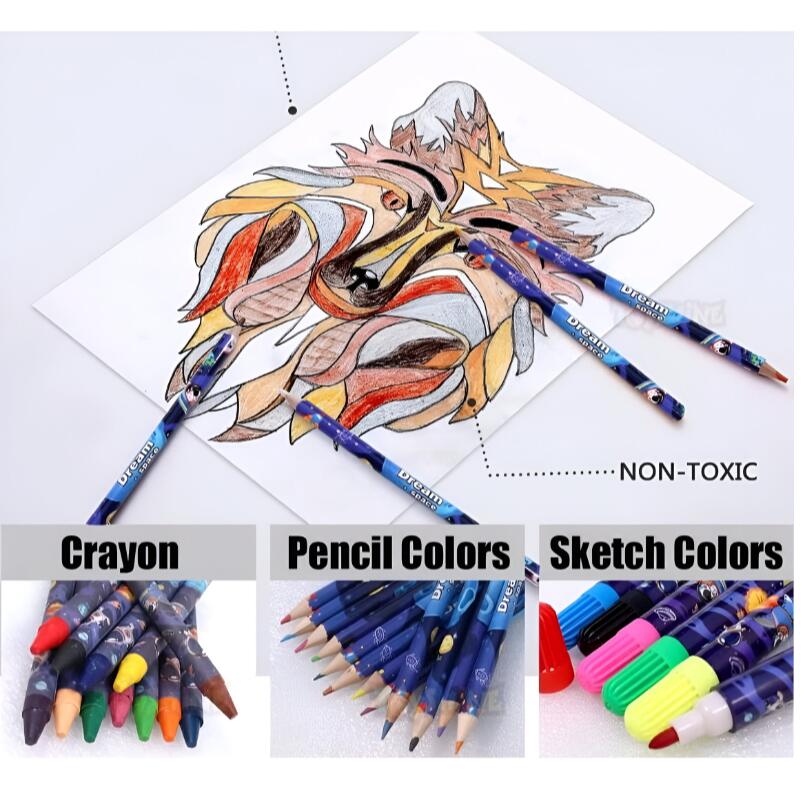 Huitich Space Stationery Set for Kids with Colorful Supplies - Mumzar Huitich Space Stationery Set for Kids with Colorful Supplies - Mumzar