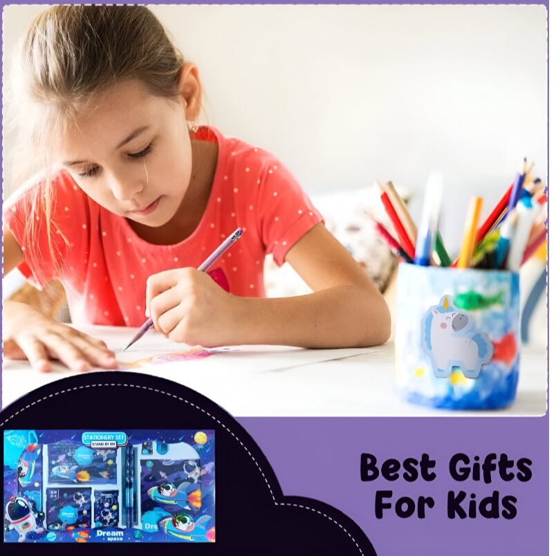 Huitich Space Stationery Set for Kids with Colorful Supplies - Mumzar Huitich Space Stationery Set for Kids with Colorful Supplies - Mumzar
