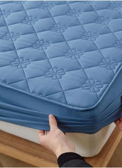 Huitich Waterproof Mattress Protector 180x200 - Navy Blue - Mumzar Huitich Waterproof Mattress Protector 180x200 - Navy Blue - Mumzar