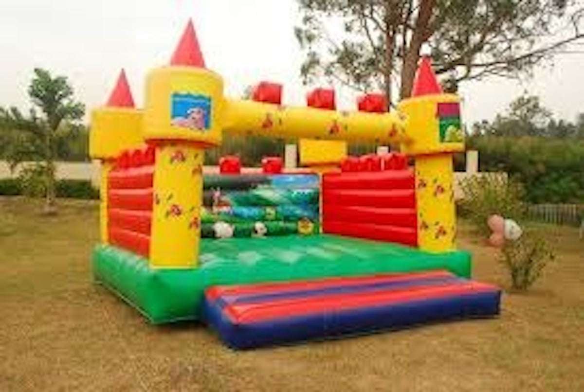 Huitich inflatable bouncing house with air blower featuring colorful design and playful theme for outdoor fun Huitich inflatable bouncing house with air blower featuring colorful design and playful theme for outdoor fun