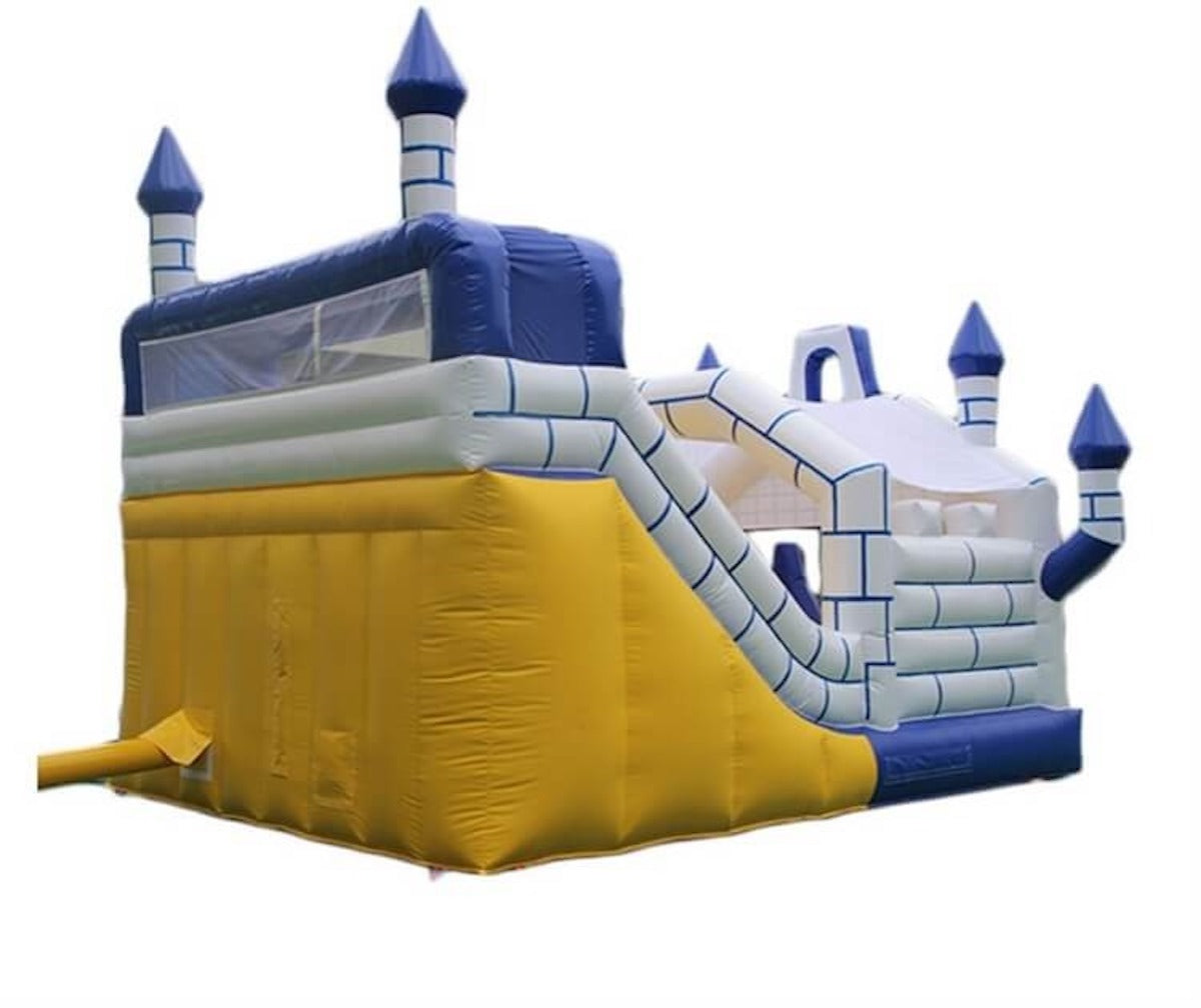 Huitich inflatable bouncy castle for sale UAE with colorful design and slide for kids' outdoor fun Huitich inflatable bouncy castle for sale UAE with colorful design and slide for kids' outdoor fun