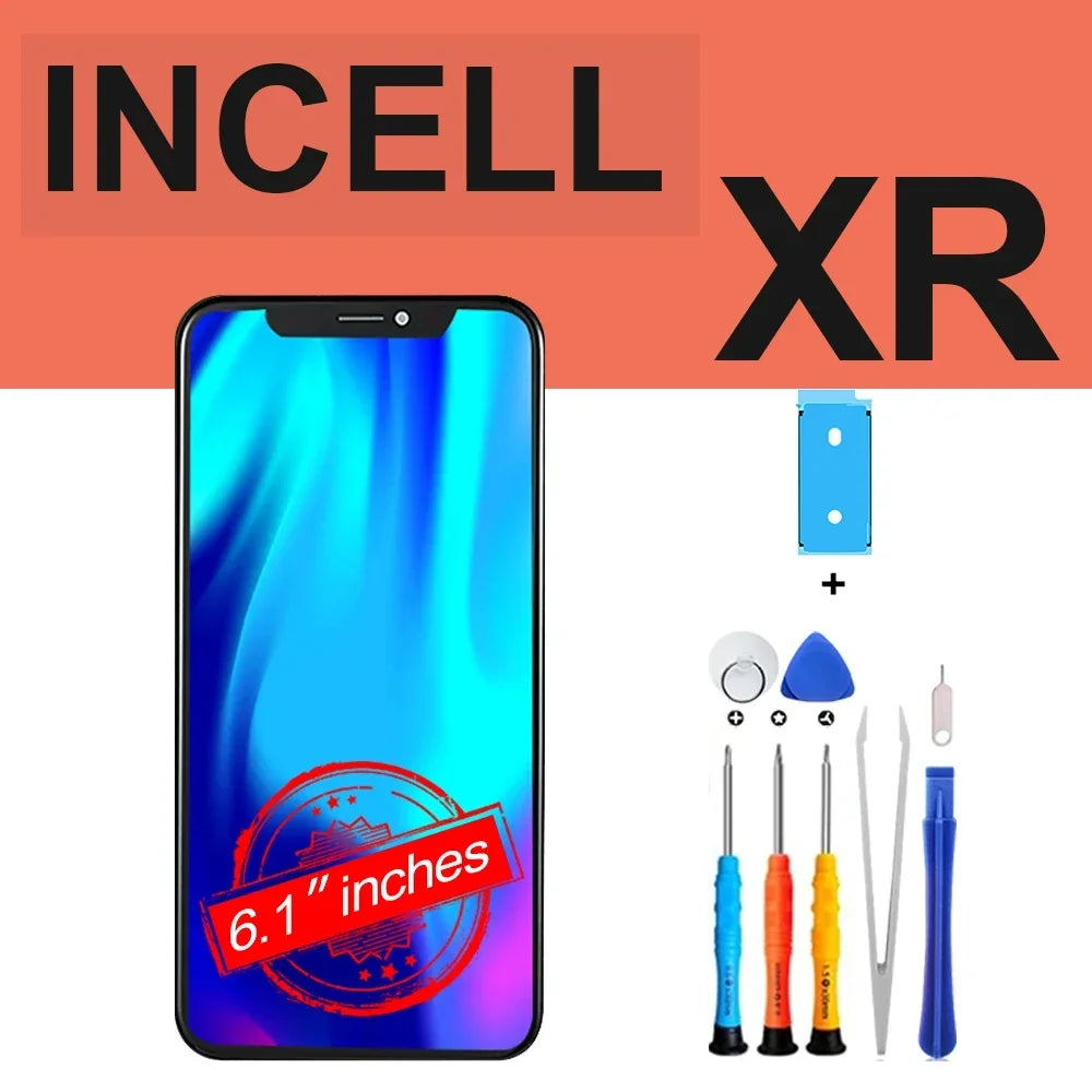 Mumzar Incell XR 6.1 inch display with repair toolkit iPhone screen replacement UAE Mumzar Incell XR 6.1 inch display with repair toolkit iPhone screen replacement UAE
