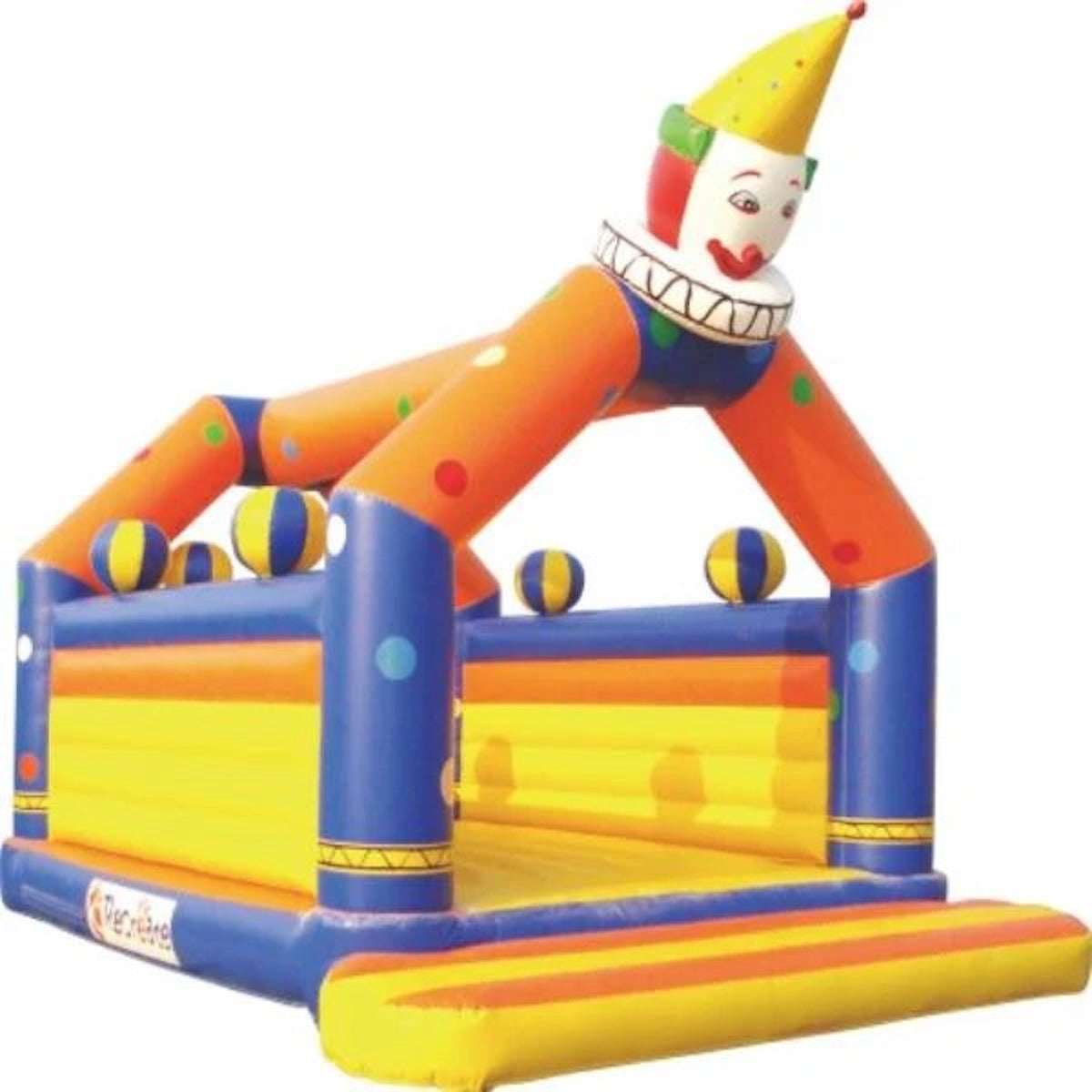 Joker inflatable bouncing castle for kids with bright colors and playful clown design Joker inflatable bouncing castle for kids with bright colors and playful clown design