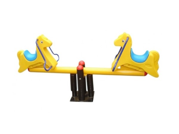 Huitich kids horse rider see saw with dual horse designs for outdoor fun and playtime Huitich kids horse rider see saw with dual horse designs for outdoor fun and playtime