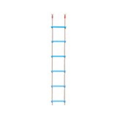 Durable kids rope ladder with plastic rungs for safe outdoor play and climbing fun Durable kids rope ladder with plastic rungs for safe outdoor play and climbing fun