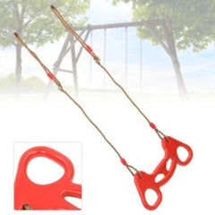 Huitich kids swing bar with gym rings in bright red for outdoor play and fitness fun Huitich kids swing bar with gym rings in bright red for outdoor play and fitness fun