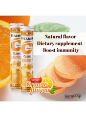 Laperva vitamin C plus zinc tablets in effervescent form with orange flavor for immune support Laperva vitamin C plus zinc tablets in effervescent form with orange flavor for immune support