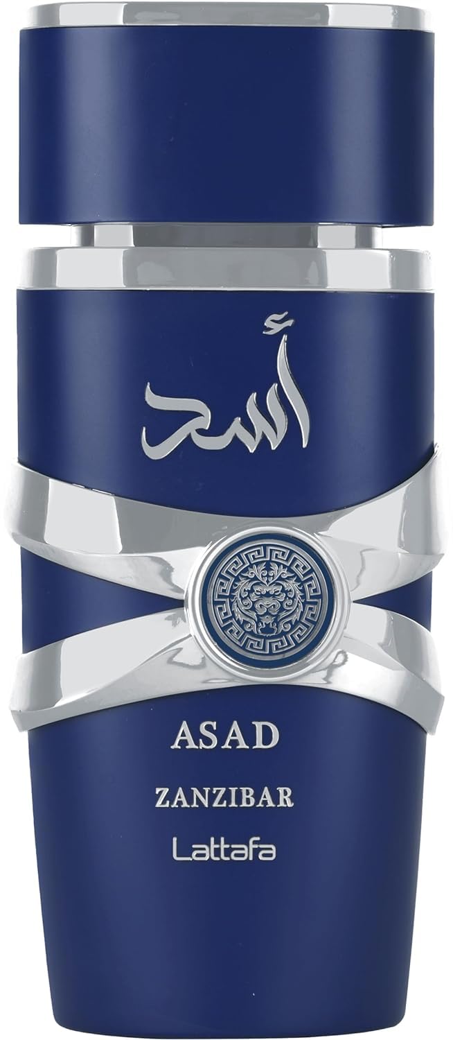 Lattafa Asad Zanzibar perfume men blue and silver bottle from Visit the Lattafa Store Lattafa Asad Zanzibar perfume men blue and silver bottle from Visit the Lattafa Store