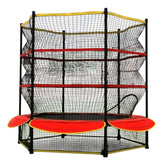 Huitich Medalist trampoline combo UAE with safety net and cushioned edges for outdoor fun