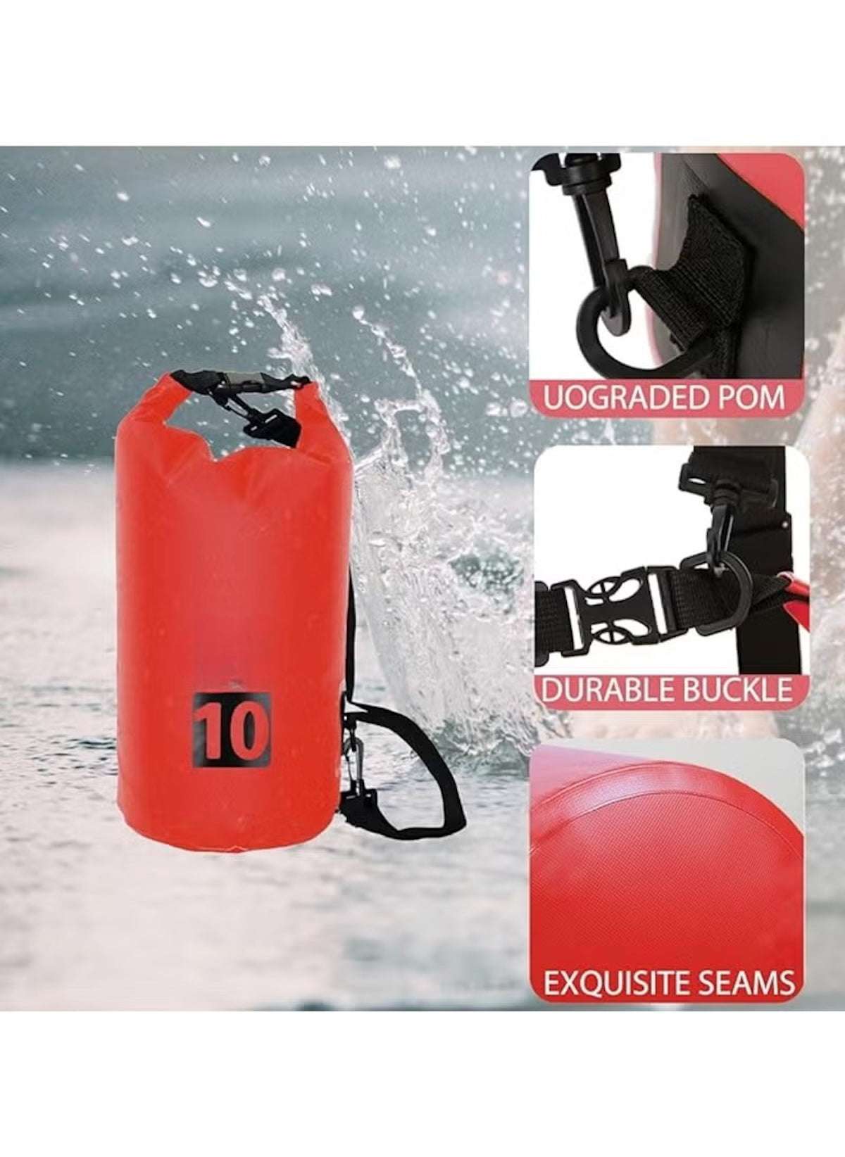 Mumzar 10L Waterproof Sports Bag with Adjustable Strap - Mumzar Mumzar 10L Waterproof Sports Bag with Adjustable Strap - Mumzar