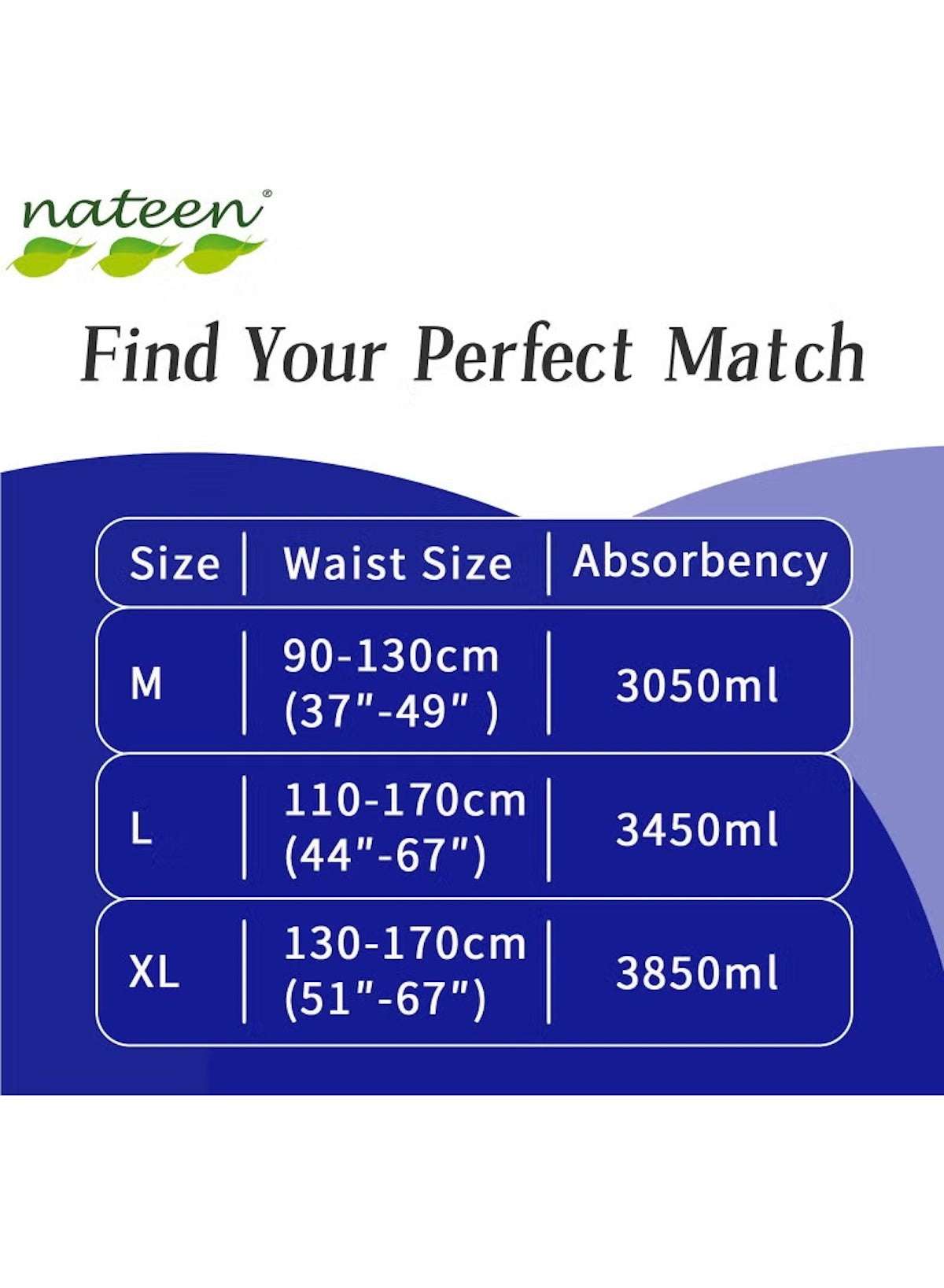 Nateen adult diapers pull up pants extra large with 3850ml absorbency for maximum comfort Nateen adult diapers pull up pants extra large with 3850ml absorbency for maximum comfort