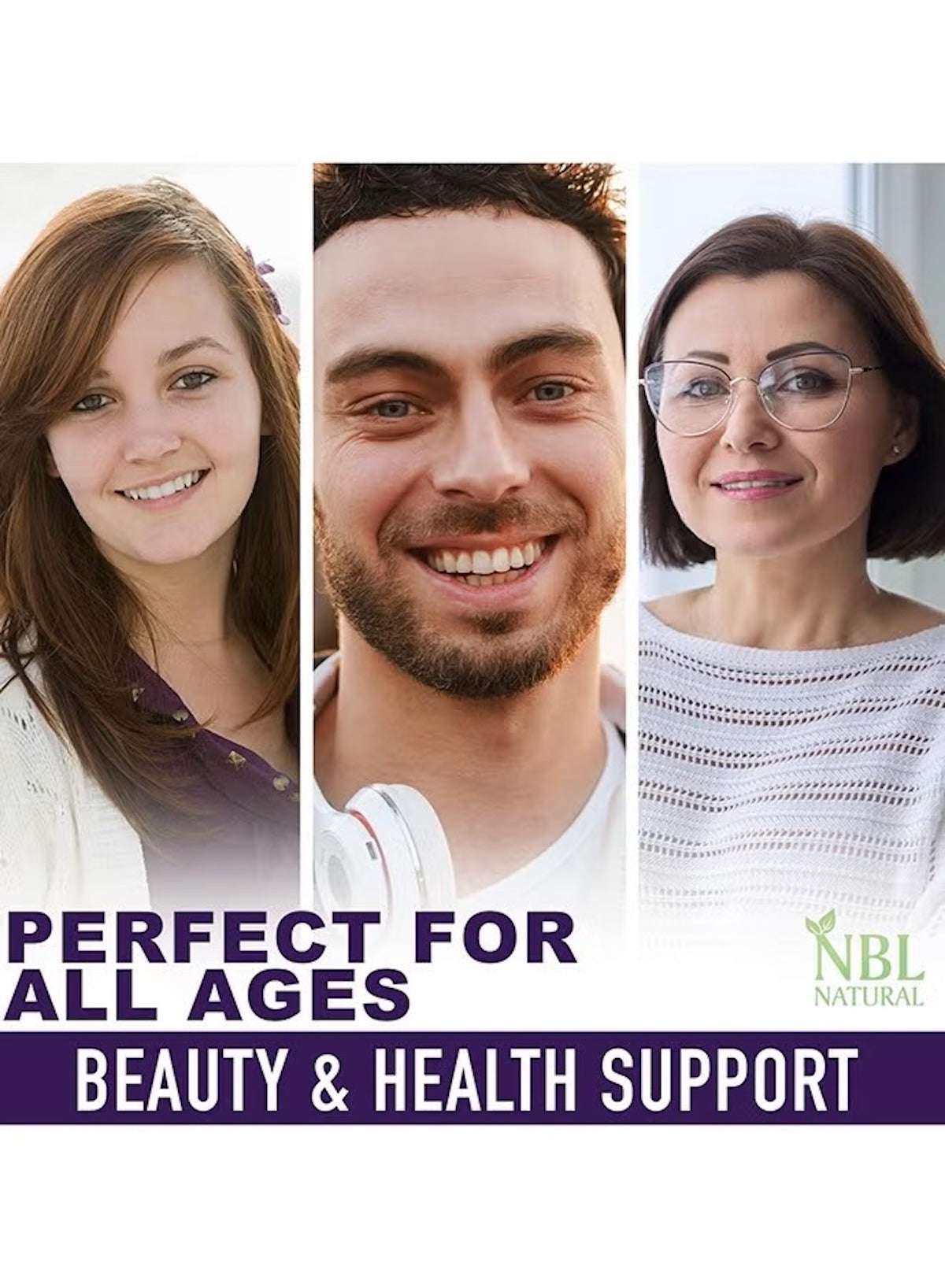 NBL Natural Hair Vitamins Gummies for all ages, promoting beauty and health support NBL Natural Hair Vitamins Gummies for all ages, promoting beauty and health support