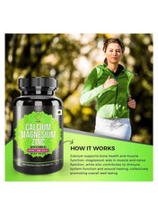 Calcium magnesium zinc tablets from Noble Nature supporting muscle and immune health for adults Calcium magnesium zinc tablets from Noble Nature supporting muscle and immune health for adults