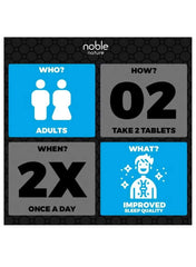 Noble Nature Chelated Magnesium Glycinate 1500mg Tablets Information Graphic for Improved Sleep Quality Noble Nature Chelated Magnesium Glycinate 1500mg Tablets Information Graphic for Improved Sleep Quality