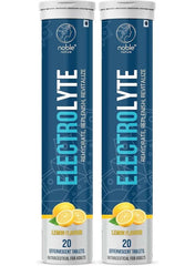 Noble Nature Electrolyte Tablets in Lemon Flavor for hydration, pack of 20 effervescent tablets Noble Nature Electrolyte Tablets in Lemon Flavor for hydration, pack of 20 effervescent tablets