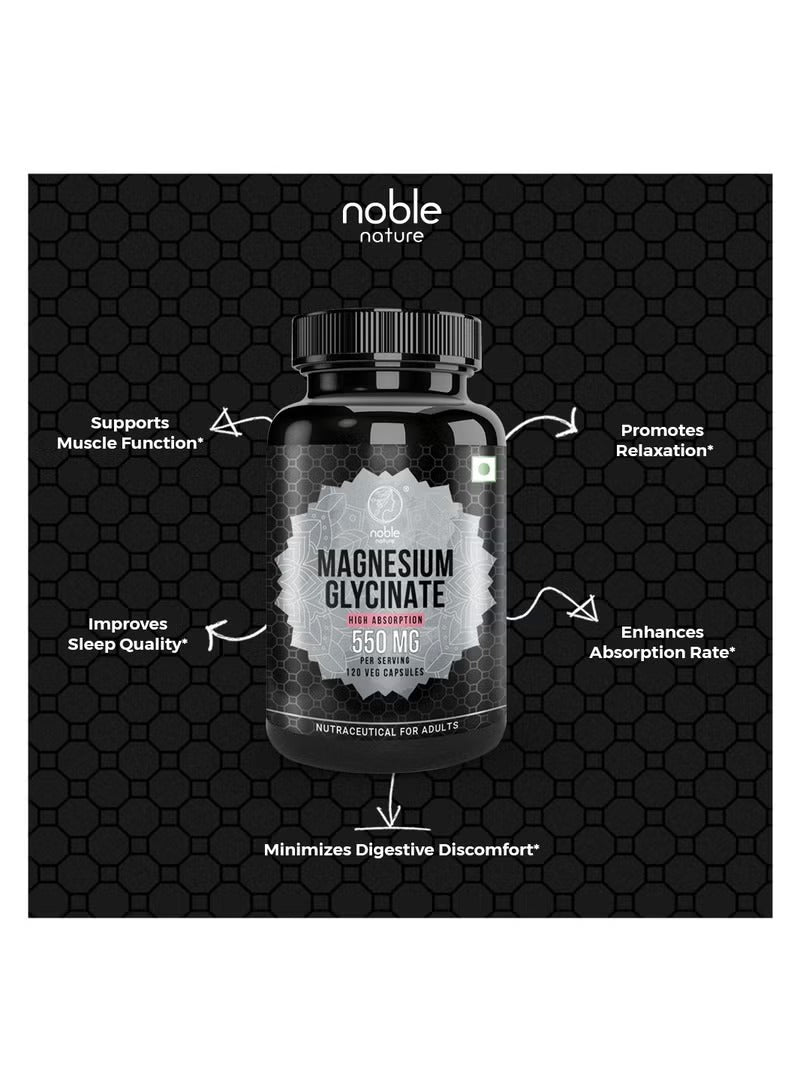 Noble Nature Magnesium Glycinate Capsules UAE for improved sleep quality and support muscle function Noble Nature Magnesium Glycinate Capsules UAE for improved sleep quality and support muscle function