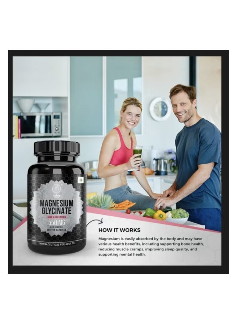 Noble Nature Magnesium Glycinate Capsules UAE for supporting bone health and improving sleep quality Noble Nature Magnesium Glycinate Capsules UAE for supporting bone health and improving sleep quality