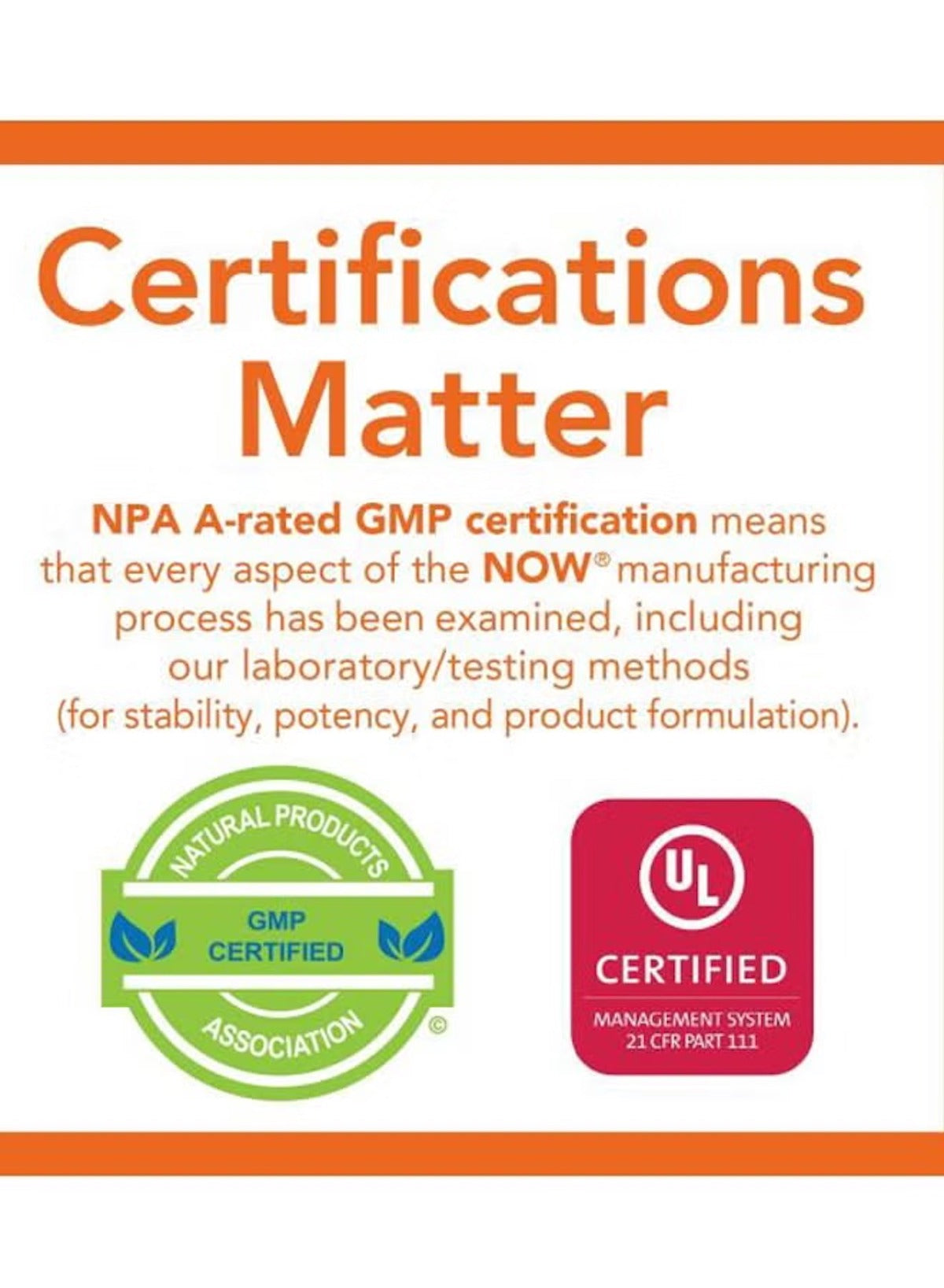 Now Foods fenugreek capsules 500mg with NPA GMP certification for quality assurance Now Foods fenugreek capsules 500mg with NPA GMP certification for quality assurance