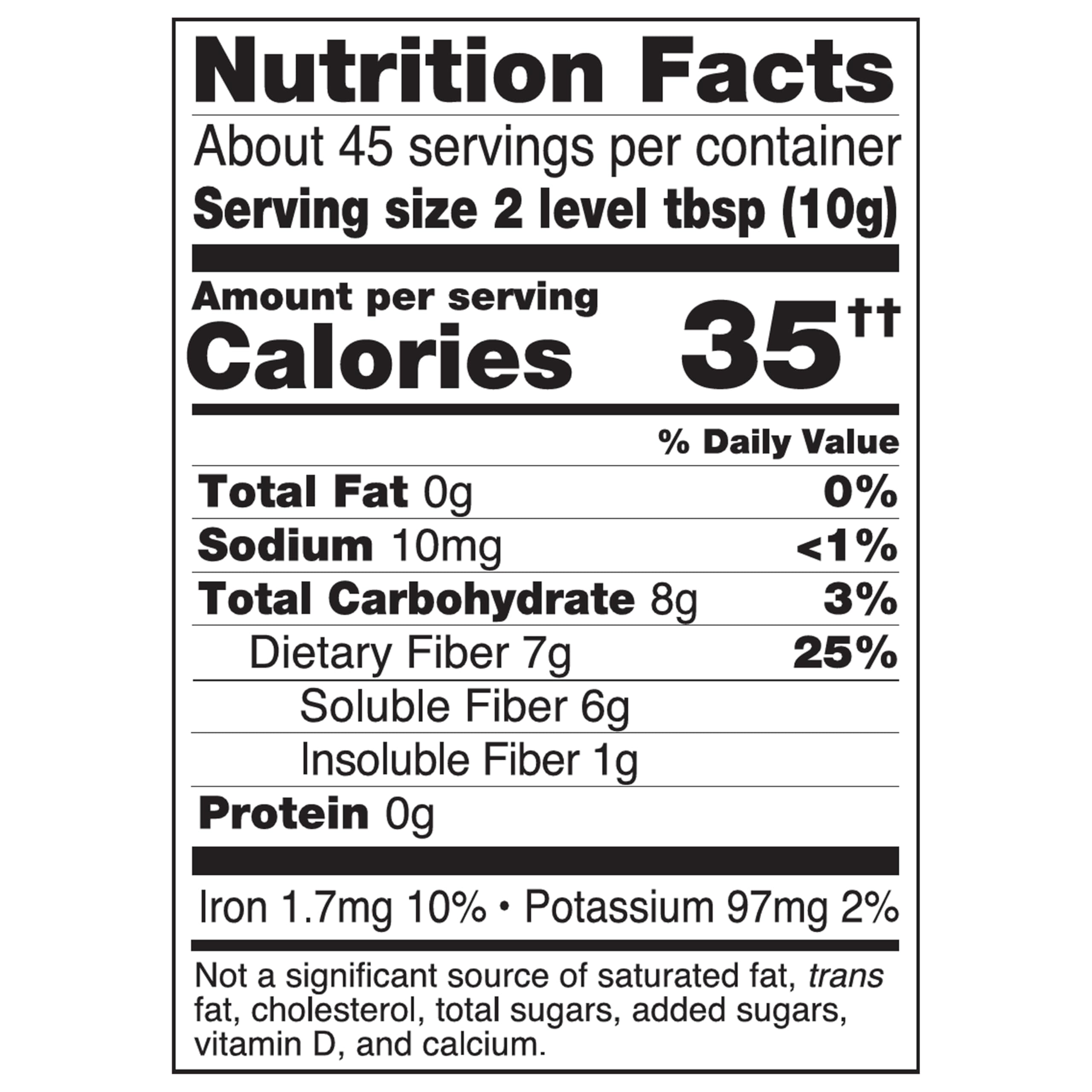 NOW psyllium husk powder UAE nutrition facts label showing serving size 2 tbsp 10g 35 calories 7g dietary fiber NOW psyllium husk powder UAE nutrition facts label showing serving size 2 tbsp 10g 35 calories 7g dietary fiber