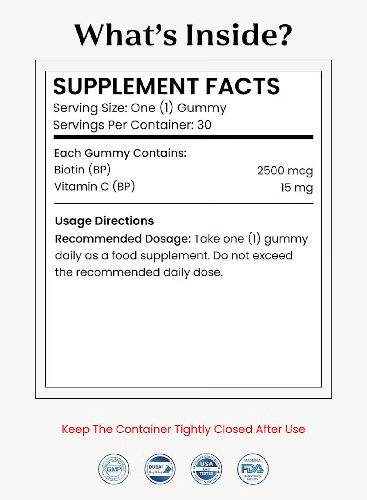 Nutrifactor biotin gummies for hair growth with vitamin C, promoting healthier hair and easy daily intake Nutrifactor biotin gummies for hair growth with vitamin C, promoting healthier hair and easy daily intake