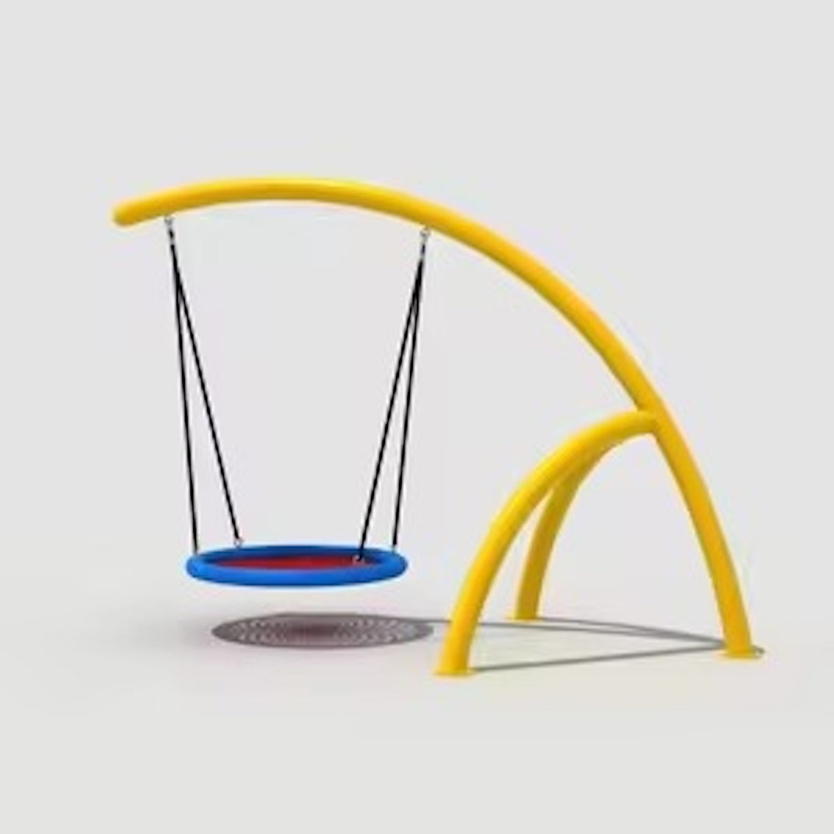 Huitich outdoor basket swing for kids with a colorful design and sturdy support frame Huitich outdoor basket swing for kids with a colorful design and sturdy support frame