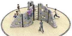 Huitich outdoor climbing playground UAE with multi-level climbing walls for kids' active play Huitich outdoor climbing playground UAE with multi-level climbing walls for kids' active play