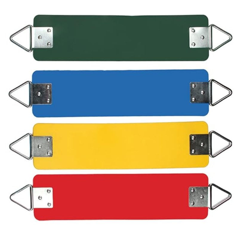 Huitich colorful swing seats with metal brackets for outdoor playground swing replacement in green blue yellow and red Huitich colorful swing seats with metal brackets for outdoor playground swing replacement in green blue yellow and red