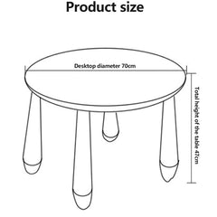 Huitich plastic study table for toddlers with round top 70cm diameter and 47cm height Huitich plastic study table for toddlers with round top 70cm diameter and 47cm height
