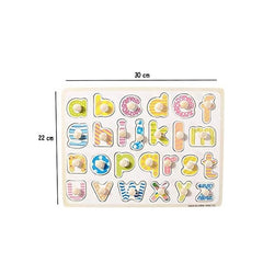 Huitich preschool alphabet puzzle with pegs featuring colorful letters on a wooden board Huitich preschool alphabet puzzle with pegs featuring colorful letters on a wooden board