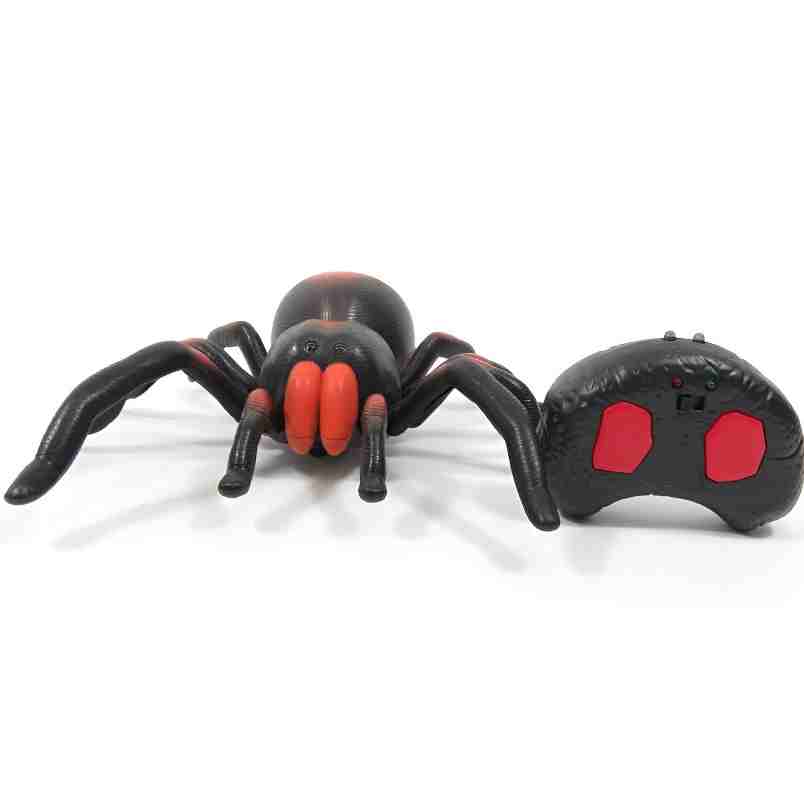 Huitich realistic walking tarantula for kids toy with remote control and detailed black and red design Huitich realistic walking tarantula for kids toy with remote control and detailed black and red design
