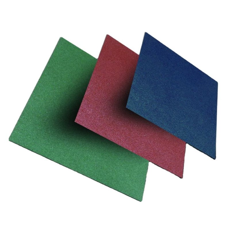 Huitich rubber outdoor play mat for kids in green red and blue colors for safe outdoor play Huitich rubber outdoor play mat for kids in green red and blue colors for safe outdoor play