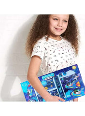 Child holding a colorful Huitich space stationery set for kids featuring vibrant space-themed designs Child holding a colorful Huitich space stationery set for kids featuring vibrant space-themed designs
