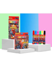 Kids deluxe stationery set featuring Spider-Man crayons and markers for creative fun Kids deluxe stationery set featuring Spider-Man crayons and markers for creative fun