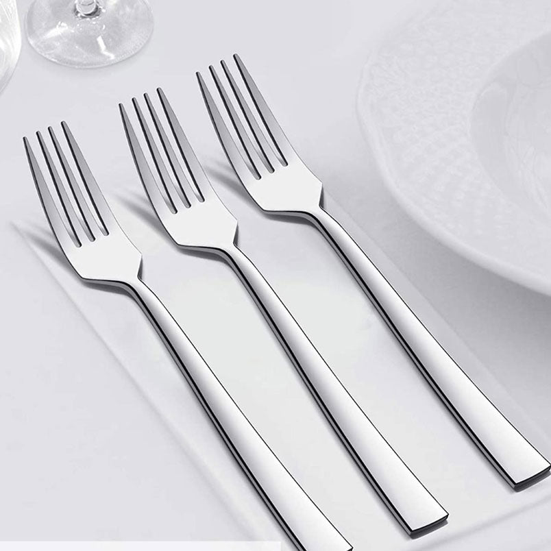 Huitich steel forks set of 12 for kitchen with sleek modern design and polished finish Huitich steel forks set of 12 for kitchen with sleek modern design and polished finish
