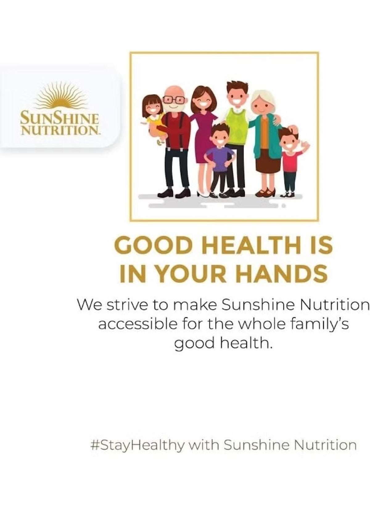 Family promoting good health with Sunshine Nutrition, featuring vitamin C tablets UAE for overall wellness Family promoting good health with Sunshine Nutrition, featuring vitamin C tablets UAE for overall wellness