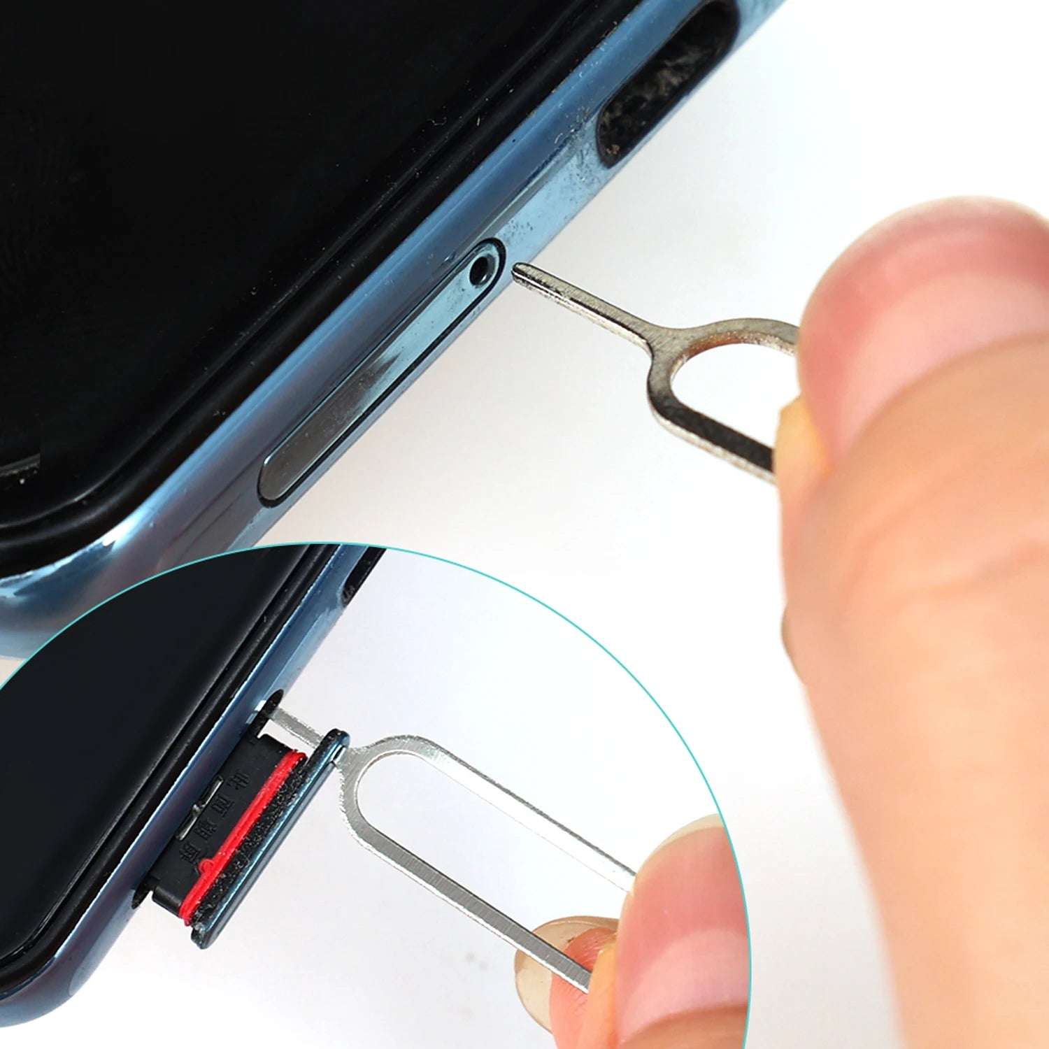 Mumzar precision screwdriver set for electronics shown with SIM ejector tool removing smartphone SIM tray Mumzar precision screwdriver set for electronics shown with SIM ejector tool removing smartphone SIM tray