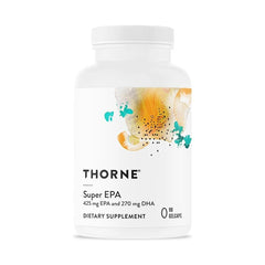 THORNE Super EPA bottle omega 3 supplement 425 mg EPA and 270 mg DHA 90 gelcaps THORNE Super EPA bottle omega 3 supplement 425 mg EPA and 270 mg DHA 90 gelcaps