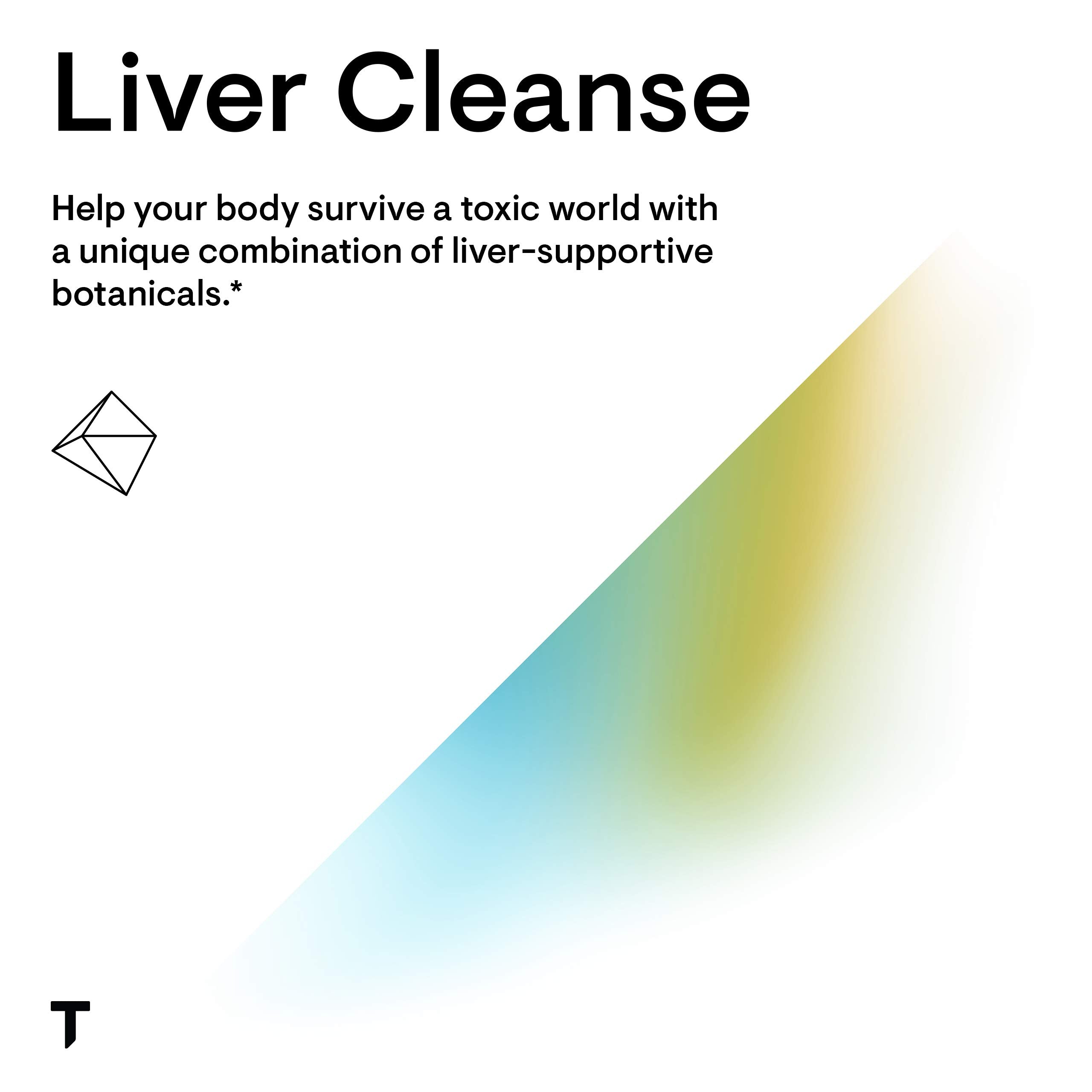 Thorne liver support for detoxification product art reading Liver Cleanse with multicolor diagonal gradient Thorne liver support for detoxification product art reading Liver Cleanse with multicolor diagonal gradient
