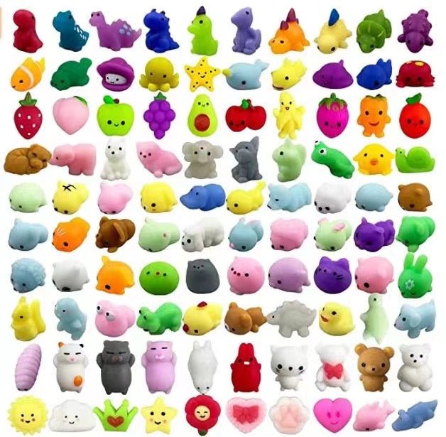 Huitich colorful stress relief squishies for kids in various animal and fruit shapes Huitich colorful stress relief squishies for kids in various animal and fruit shapes