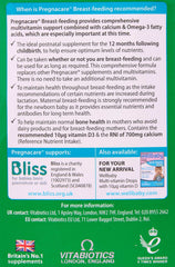 Vitabiotics Pregnacare box back panel with breastfeeding guidance logo and contact info Pregnacare breastfeeding supplements UAE Vitabiotics Pregnacare box back panel with breastfeeding guidance logo and contact info Pregnacare breastfeeding supplements UAE