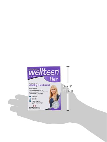 Purple Wellteen Her supplement box with young woman image for vitality and wellness wellteen vitabiotics her 30 tablets Purple Wellteen Her supplement box with young woman image for vitality and wellness wellteen vitabiotics her 30 tablets