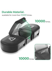 Durable weekly pill organizer 3 times a day with easy-open compartments and clear visibility Durable weekly pill organizer 3 times a day with easy-open compartments and clear visibility