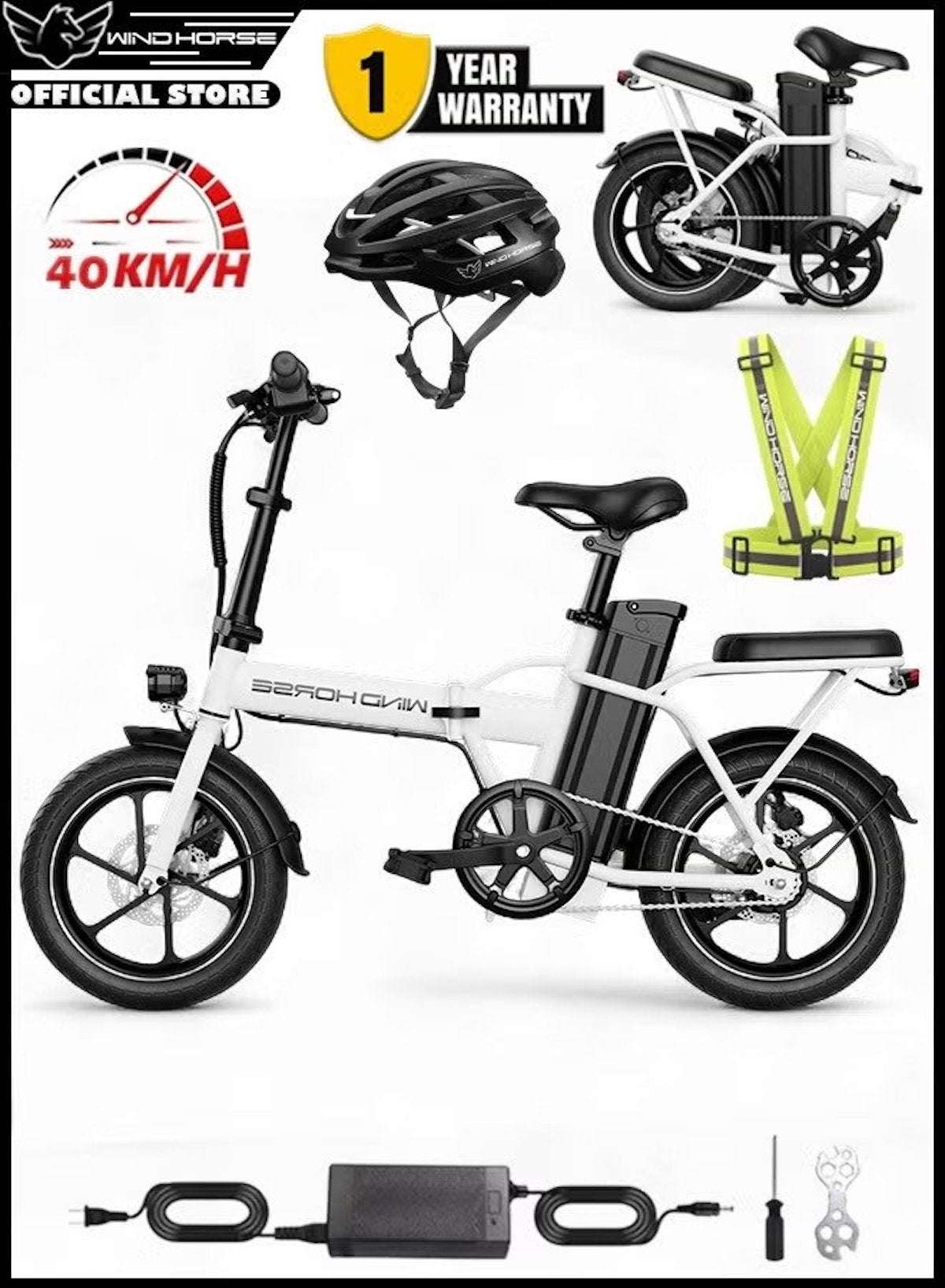 W2A Folding Electric Scooter with 350W High Speed Motor, 36V 8AH Battery, 40 KM/H Speed, 35 KM Range, Dual Disk Brakes, Carbon Alloy Frame and 16 Inches Tires W2A Folding Electric Scooter with 350W High Speed Motor, 36V 8AH Battery, 40 KM/H Speed, 35 KM Range, Dual Disk Brakes, Carbon Alloy Frame and 16 Inches Tires