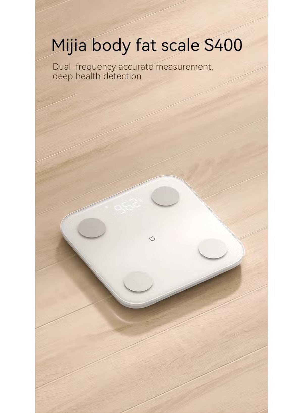Xiaomi body composition smart scale with dual-frequency measurement for accurate health tracking Xiaomi body composition smart scale with dual-frequency measurement for accurate health tracking