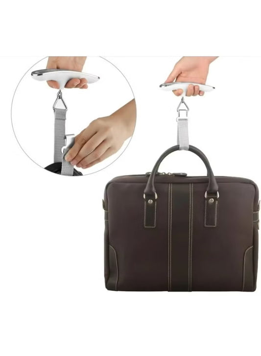 Digital Luggage Scale with LCD Display Silver Measures up to 50 kg 110 lbs with precision LCD Display screen with backlight