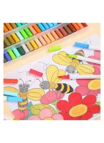 48 Colors Double Head Colored Pen Set - Art, Calligraphy, and Animation - Mumzar
