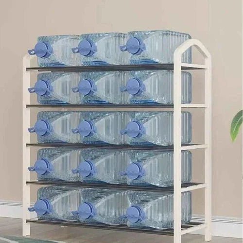 5 Tier Shoe Rack Storage Organizer Stylish, Sturdy, and Space Saving White - Mumzar