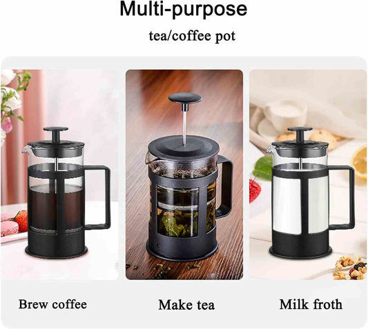 Top 1 Glass Coffee And Tea Maker French Press Milk Frother